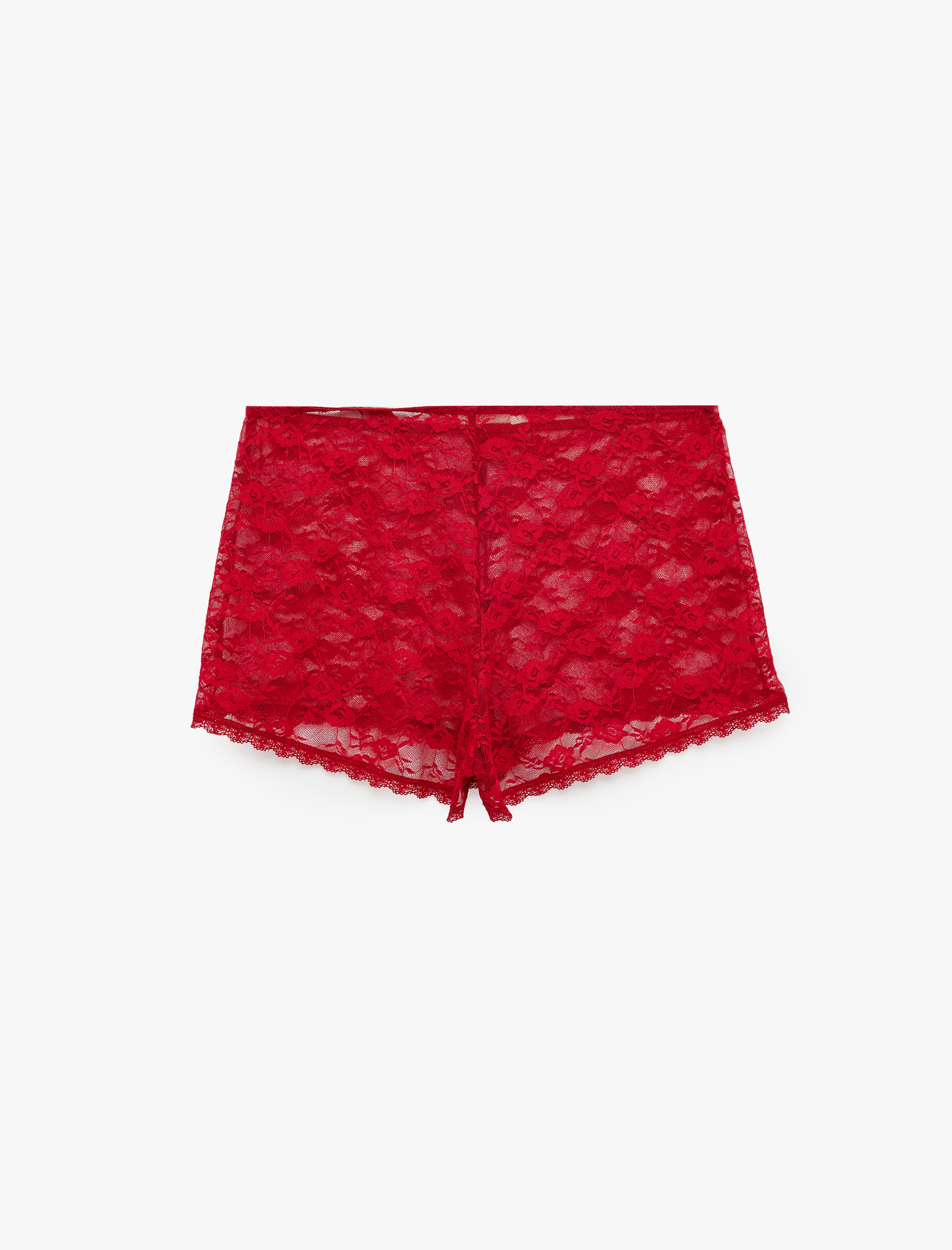   Rahat Kesim Normal Bel Dantelli Şort Pijama Altı