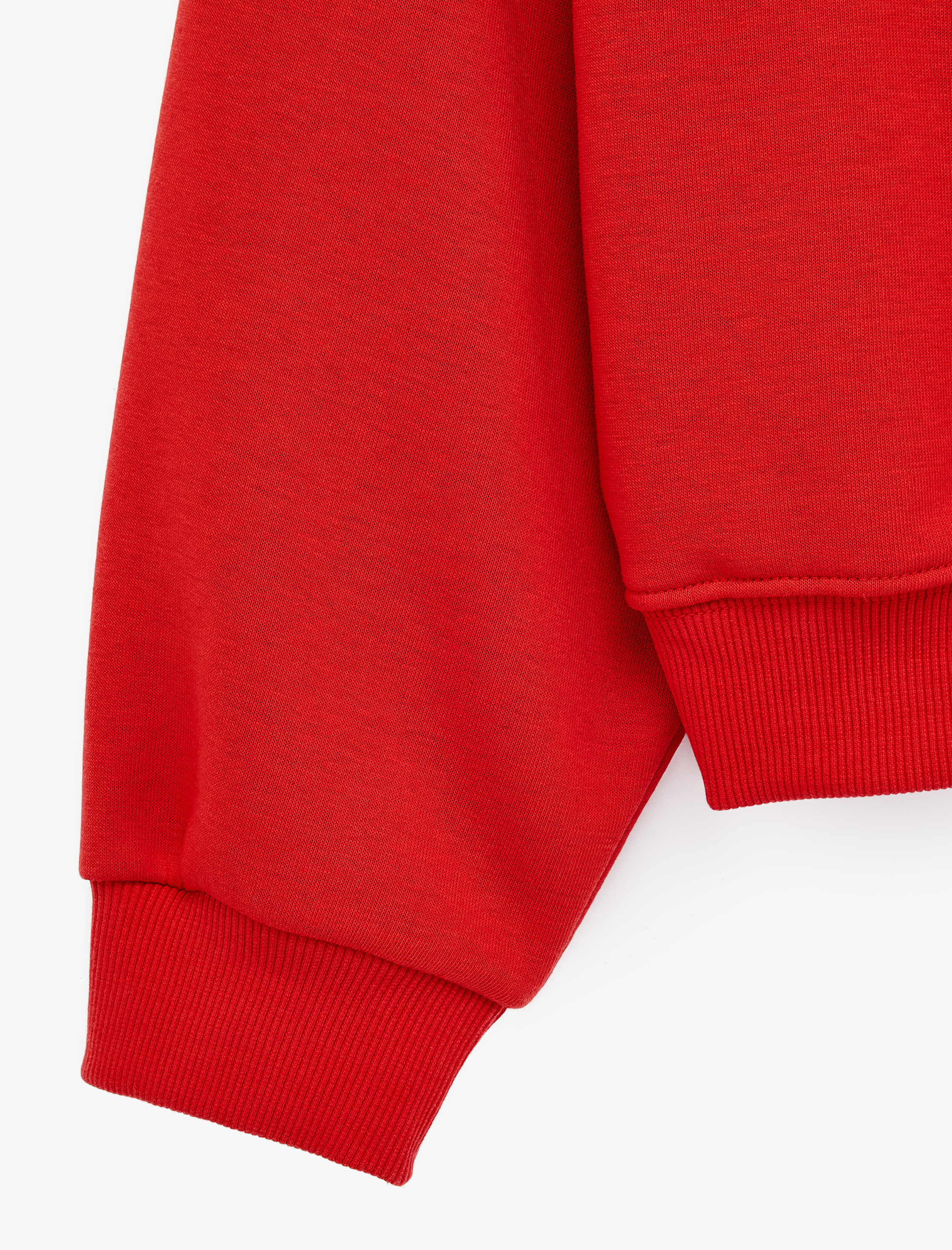   Regular Fit Üç İplik Şardonlu Uzun Kollu Bisiklet Yaka Basic Sweatshirt