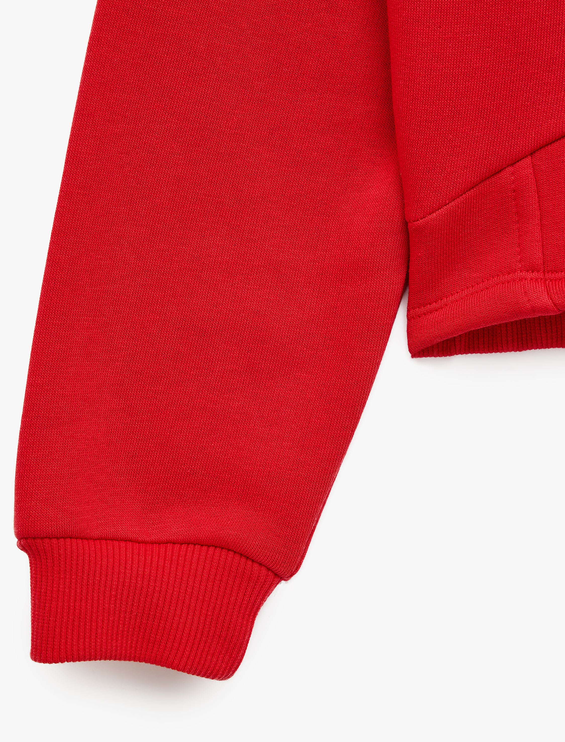  Kız Çocuk Şardonlu Slim Fit Uzun Kollu Kapüşonlu Fermuarlı Sweatshirt