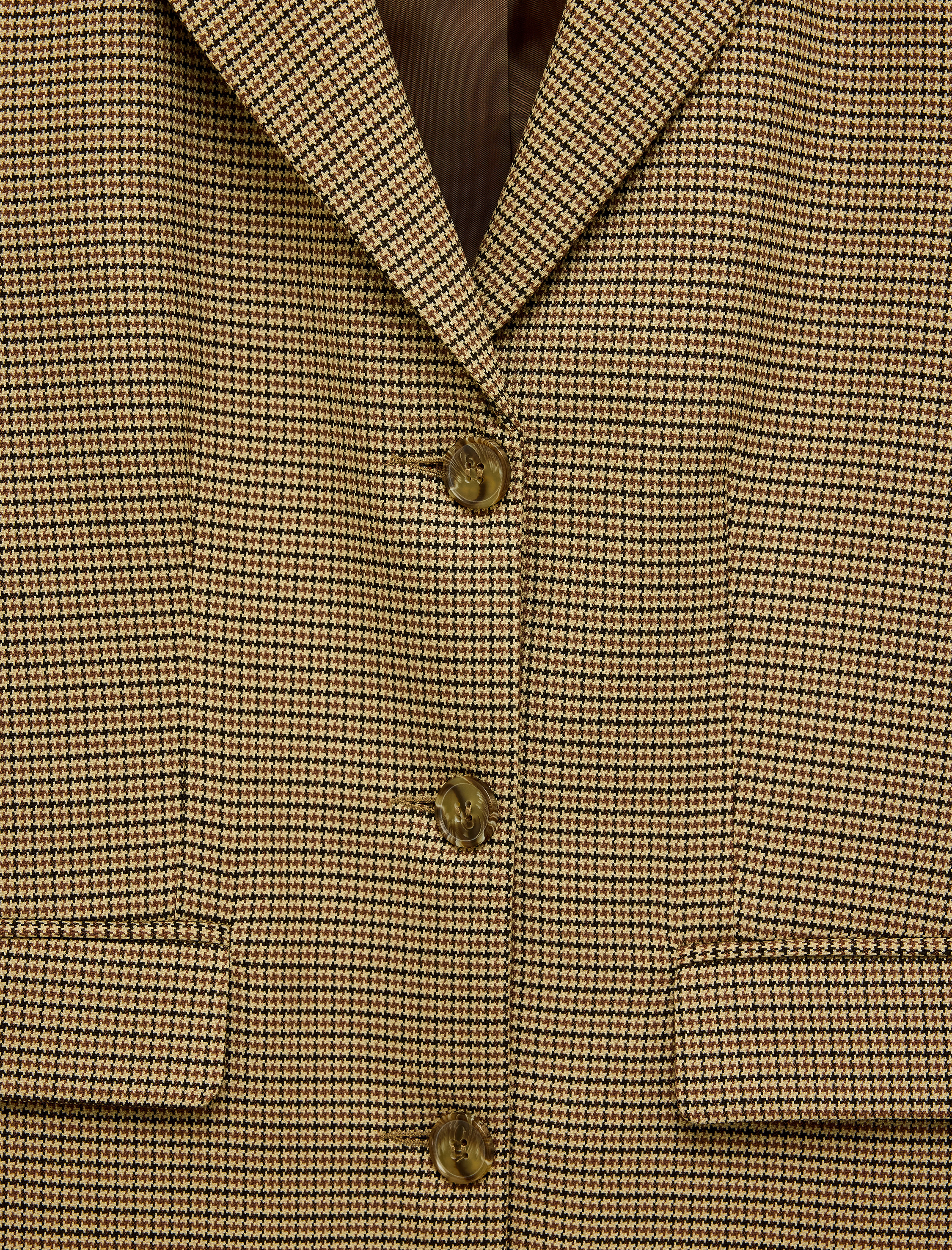   Ekose Blazer Ceket Cepli Uzun Kollu Regular Fit