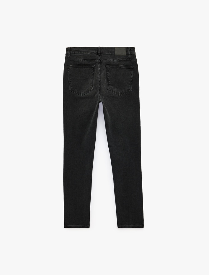  Pamuklu 5 Cepli Slim Fit Jean Pantolon - Brad Jean