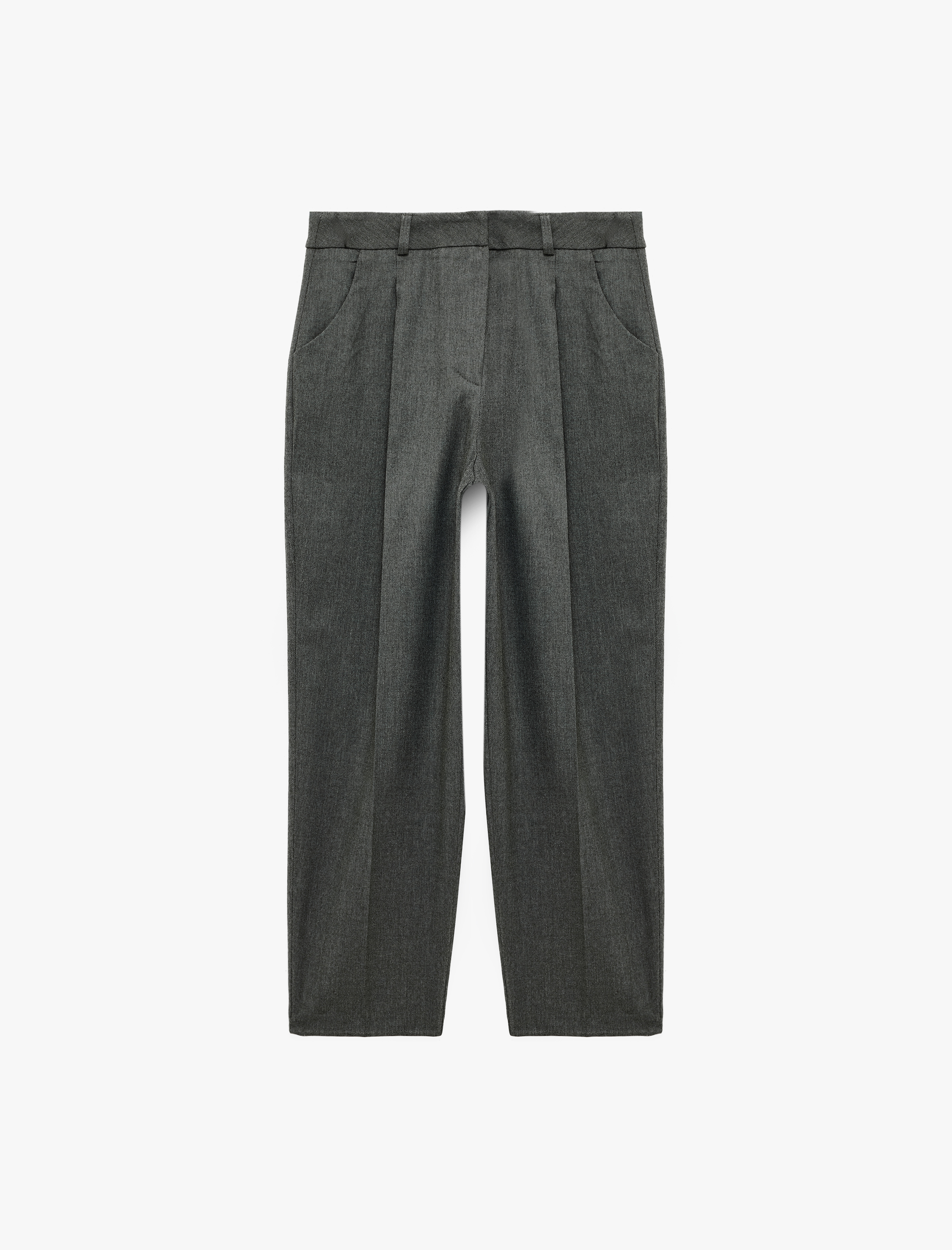   Koton X Selected by Şahika Ercümen - Cepli Havuç Kesim Pileli Kumaş Pantolon