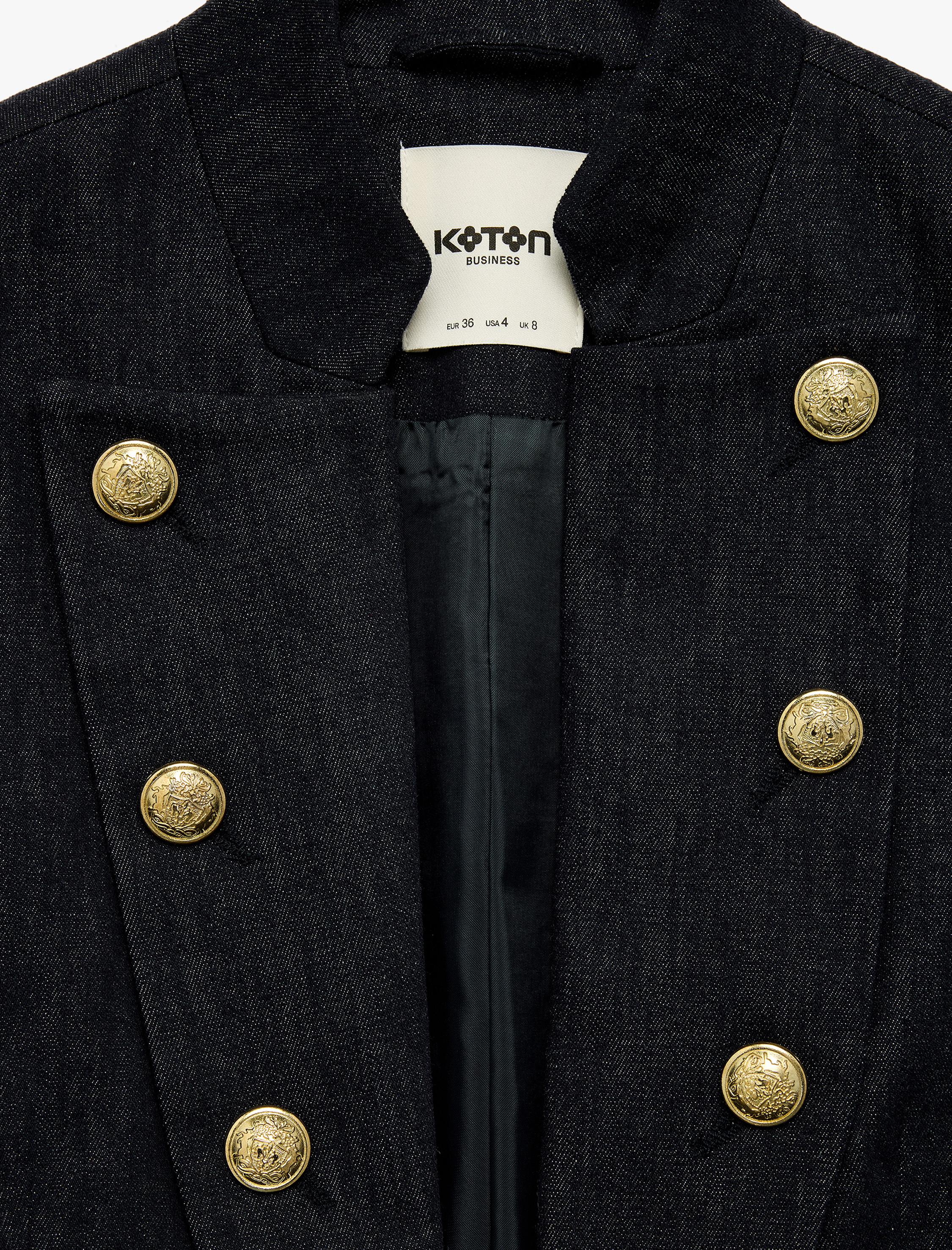   Metal Düğmeli Cepli Şal Yaka Kolsuz Blazer Yelek