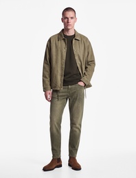 Regular Fit Cepli Düz Paça Pamuklu Denim Pantolon - Tapered Jeans