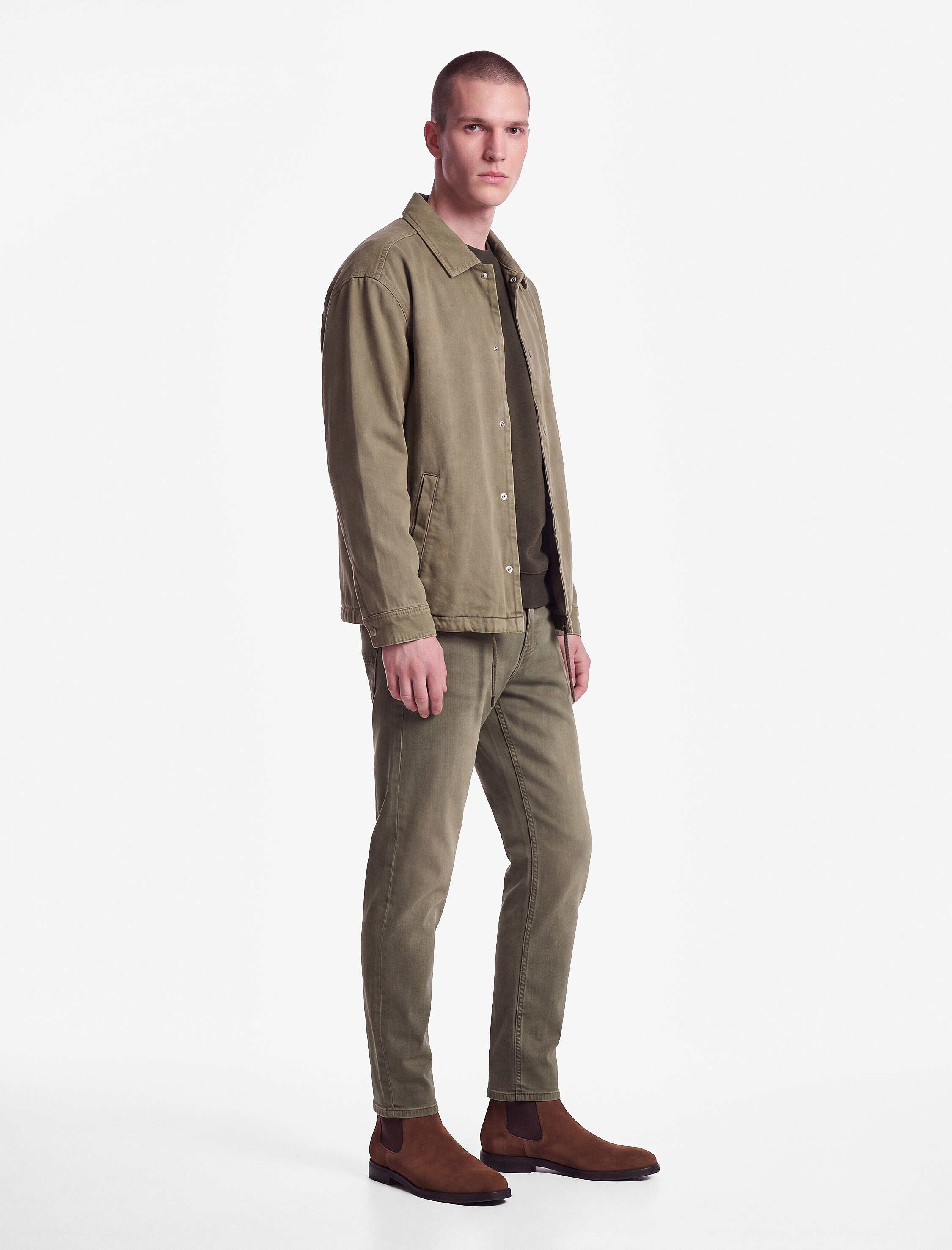   Regular Fit Cepli Düz Paça Pamuklu Denim Pantolon - Tapered Jeans