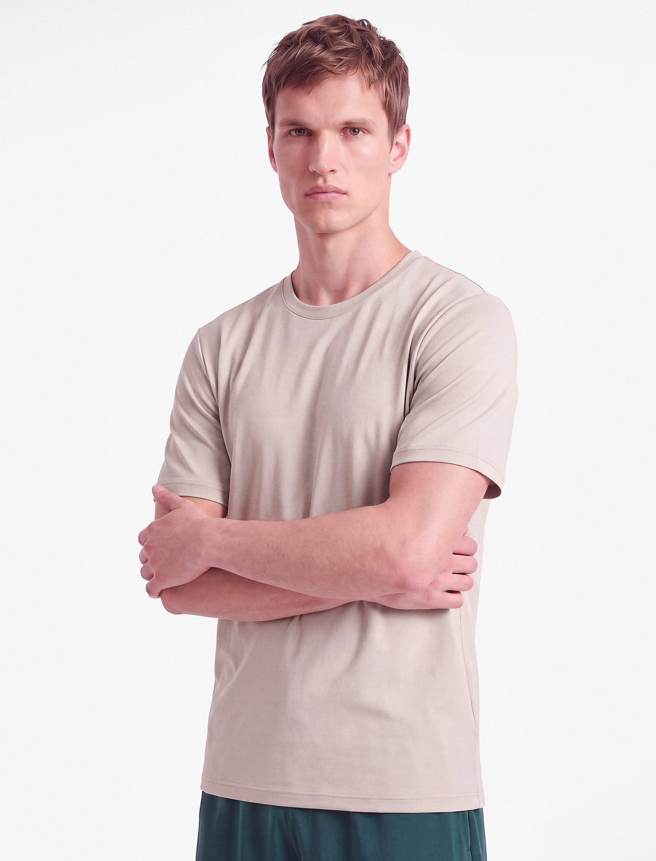   Regular Fit Kısa Kollu Bisiklet Yaka Basic Spor Tişört