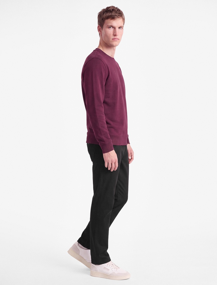  Uzun Kollu Bisiklet Yaka Basic Sweatshirt