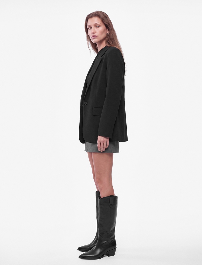  Koton X Selected by Şahika Ercümen - A Kesim Slim Kemerli Mini Etek