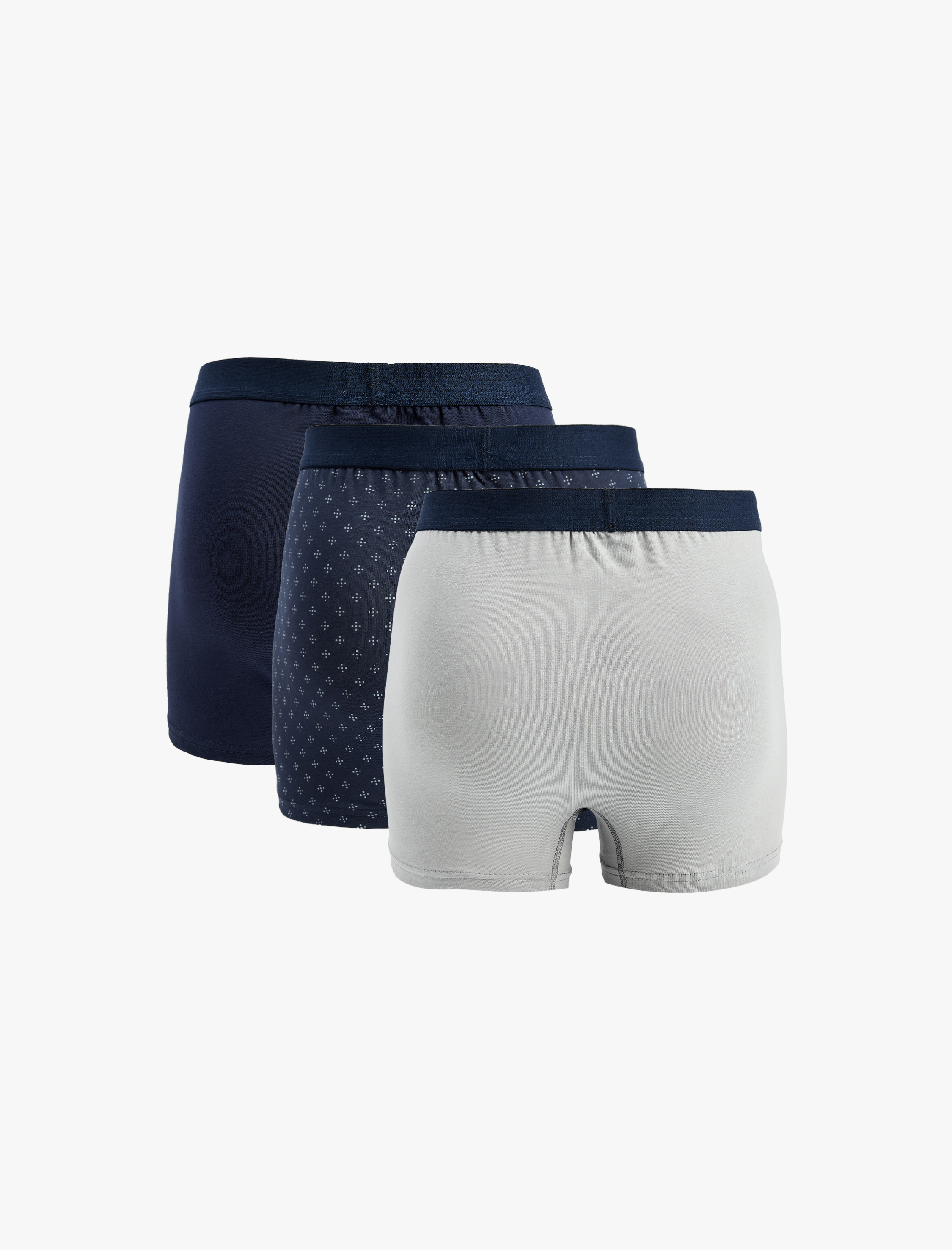   Rahat Kalıp Desenli Pamuklu 3’lü Boxer Seti