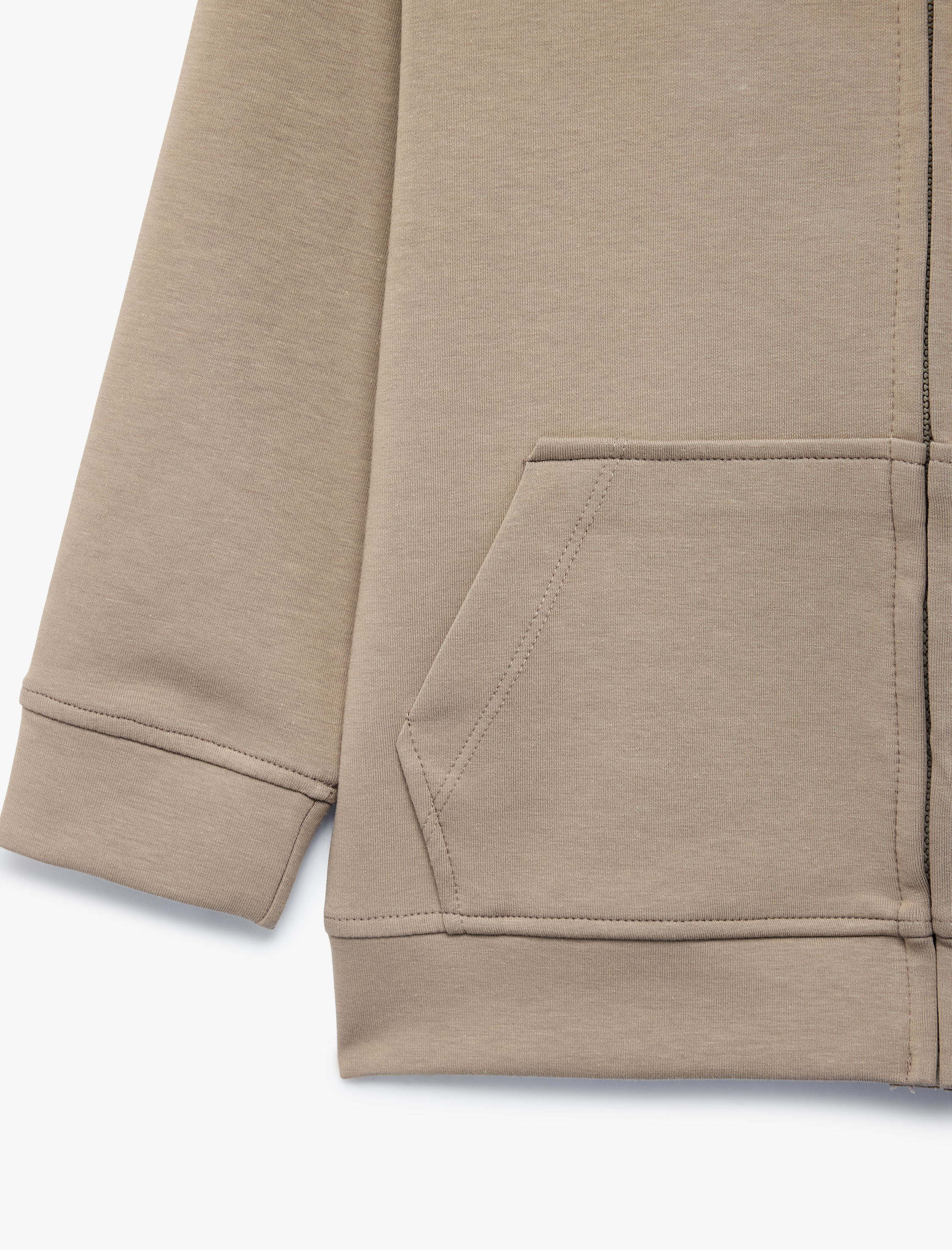  Erkek Çocuk Fermuarlı Uzun Kollu Kanguru Cepli Pamuklu Kapşonlu Oversize Sweatshirt