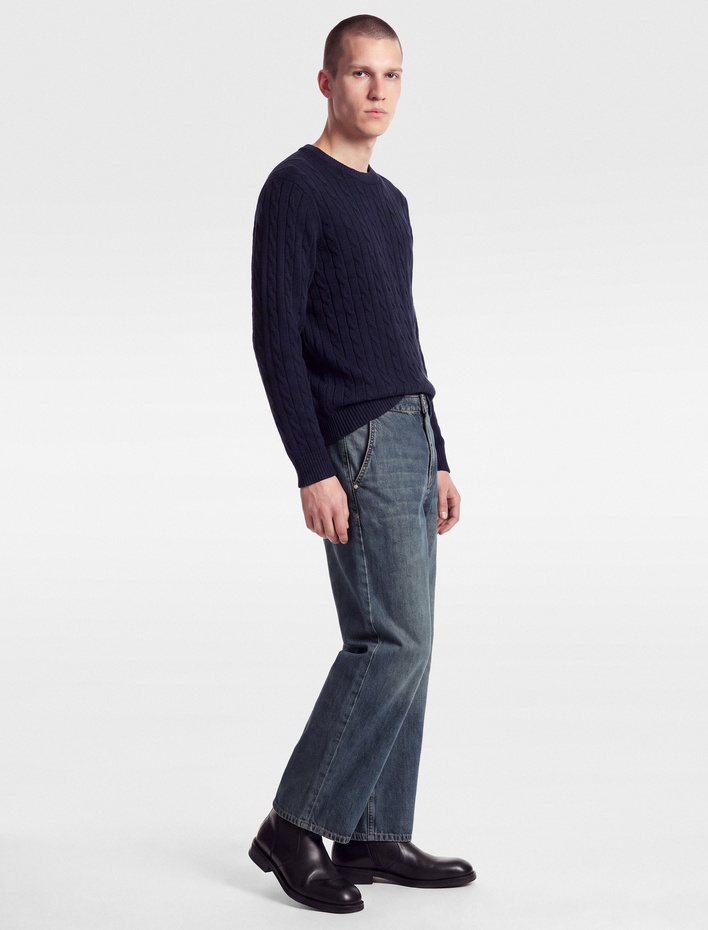  Normal Bel Pamuklu Beş Cepli Oversize Skater Jean Pantolon
