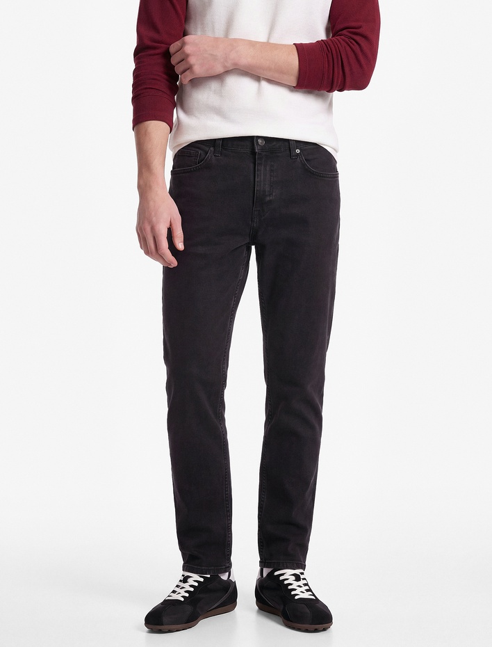  Normal Bel Cepli Pamuklu Tapered Jean Pantolon - Joe Jean