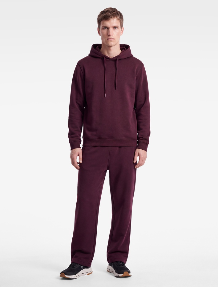 Uzun Kollu Üç İplik Şardonlu Pamuklu Kapşonlu Spor Sweatshirt