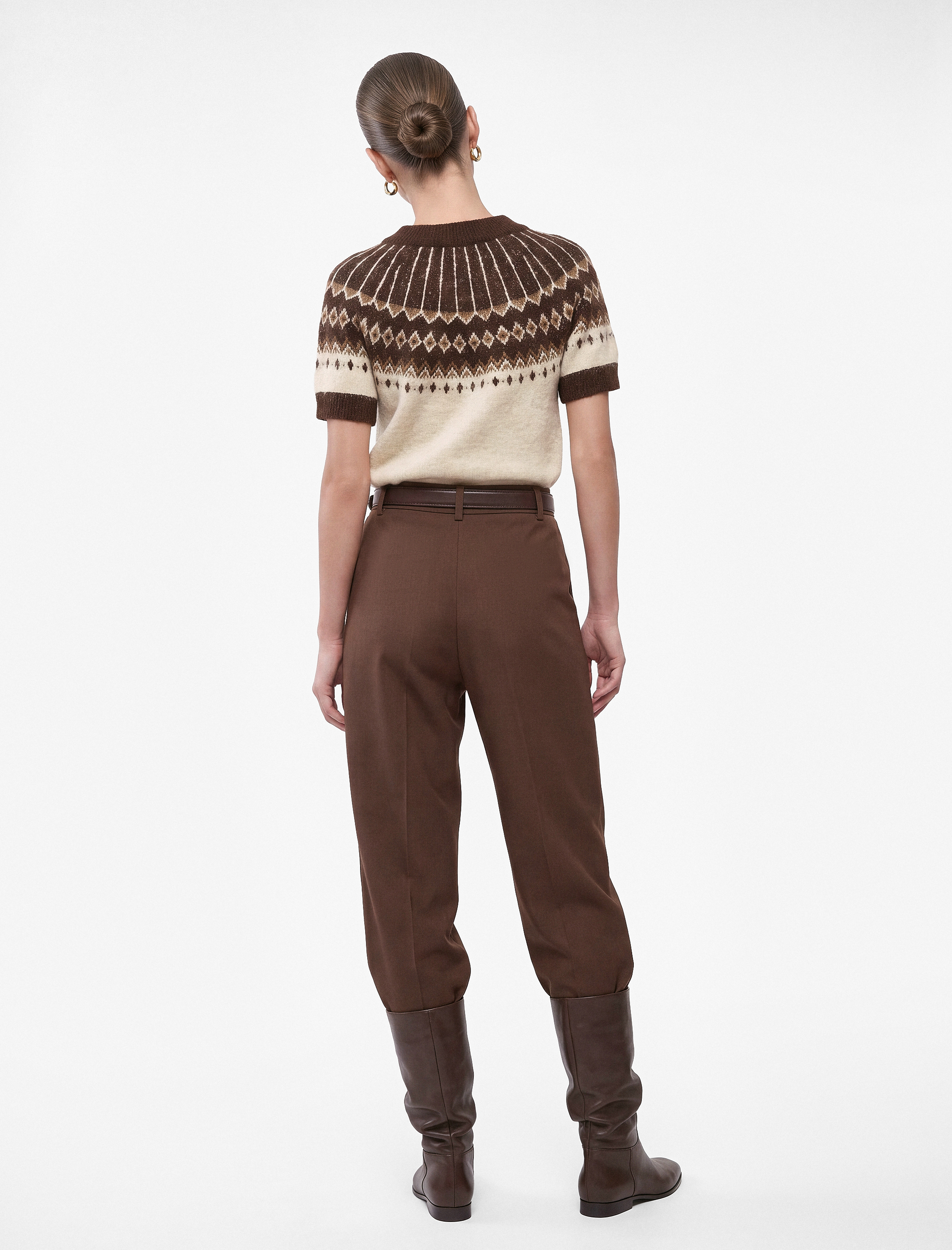   Koton X Selected by Şahika Ercümen - Cepli Havuç Kesim Pileli Kumaş Pantolon