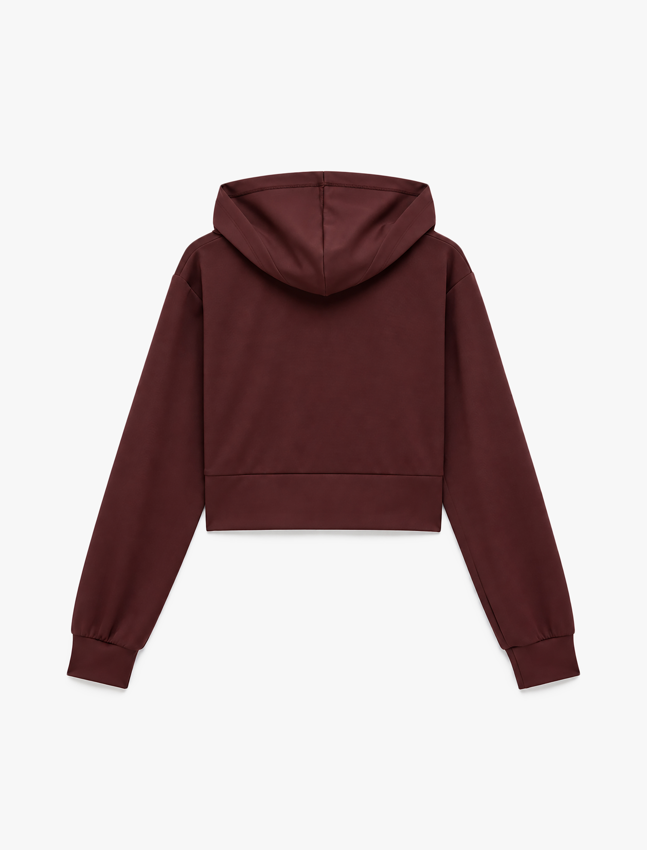   Slim Fit Uzun Kollu Kapüşonlu Fermuarlı Spor Sweatshirt