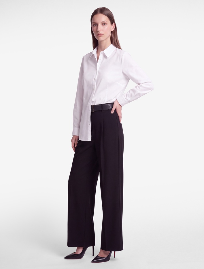  Klasik Yaka Düğmeli Regular Fit Basic Uzun Kollu Poplin Gömlek
