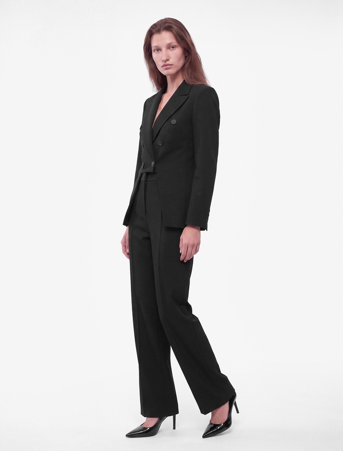  Normal Bel Regular Fit Düz Kesim Cepli Kumaş Pantolon