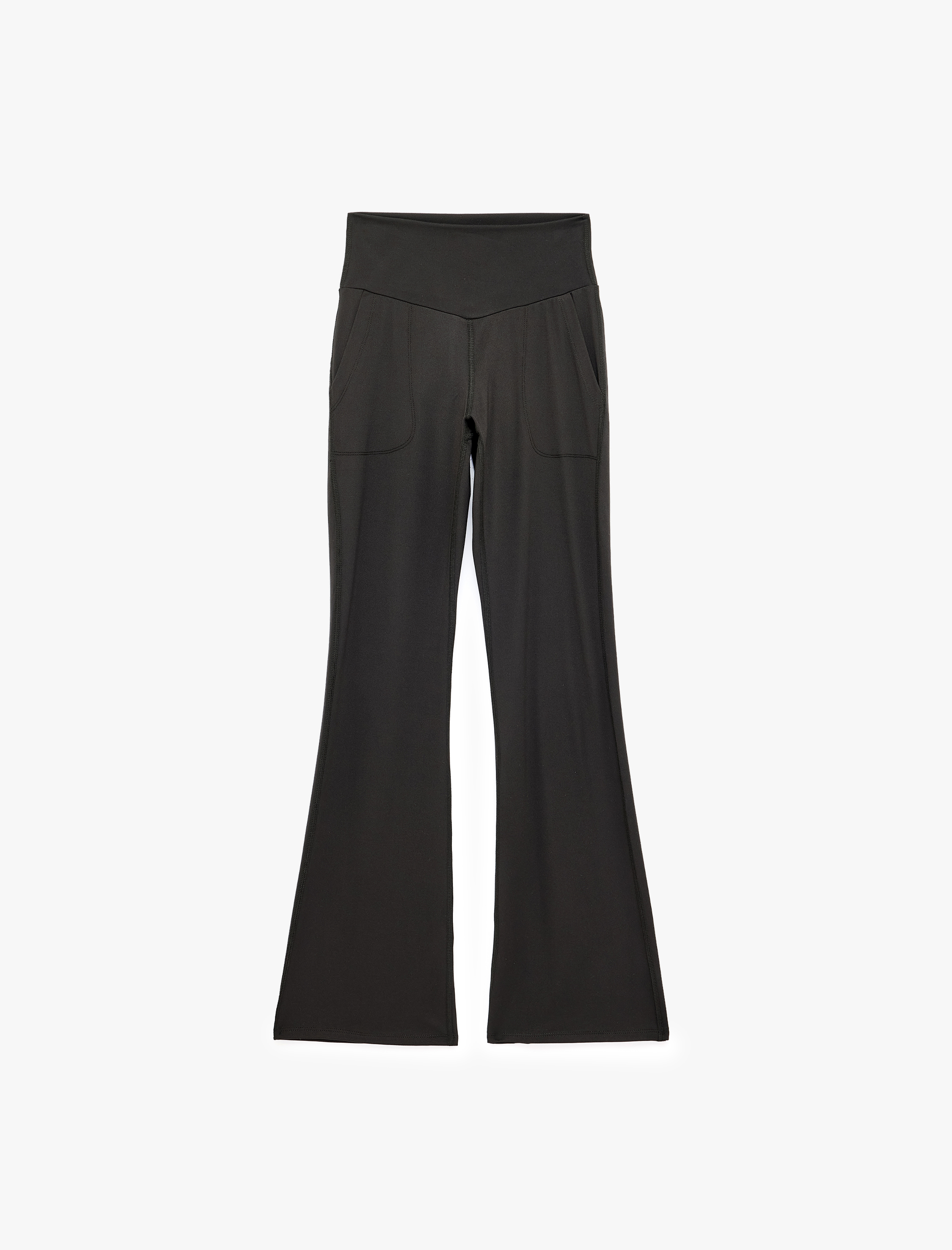   Yüksek Bel Cepli Dikiş Detaylı Slim Fit Spor Eşofman Altı