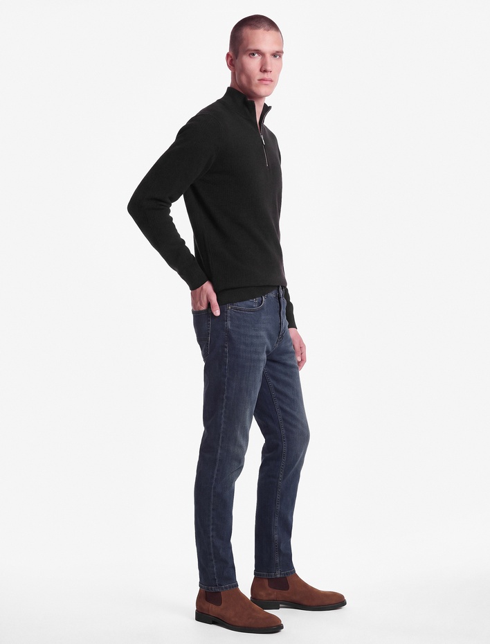  Beş Cepli Normal Bel Pamuklu Tapered Fit Jean Pantolon - Joe Jean