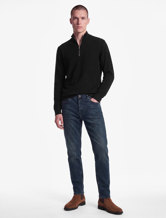  Beş Cepli Normal Bel Pamuklu Tapered Fit Jean Pantolon - Joe Jean