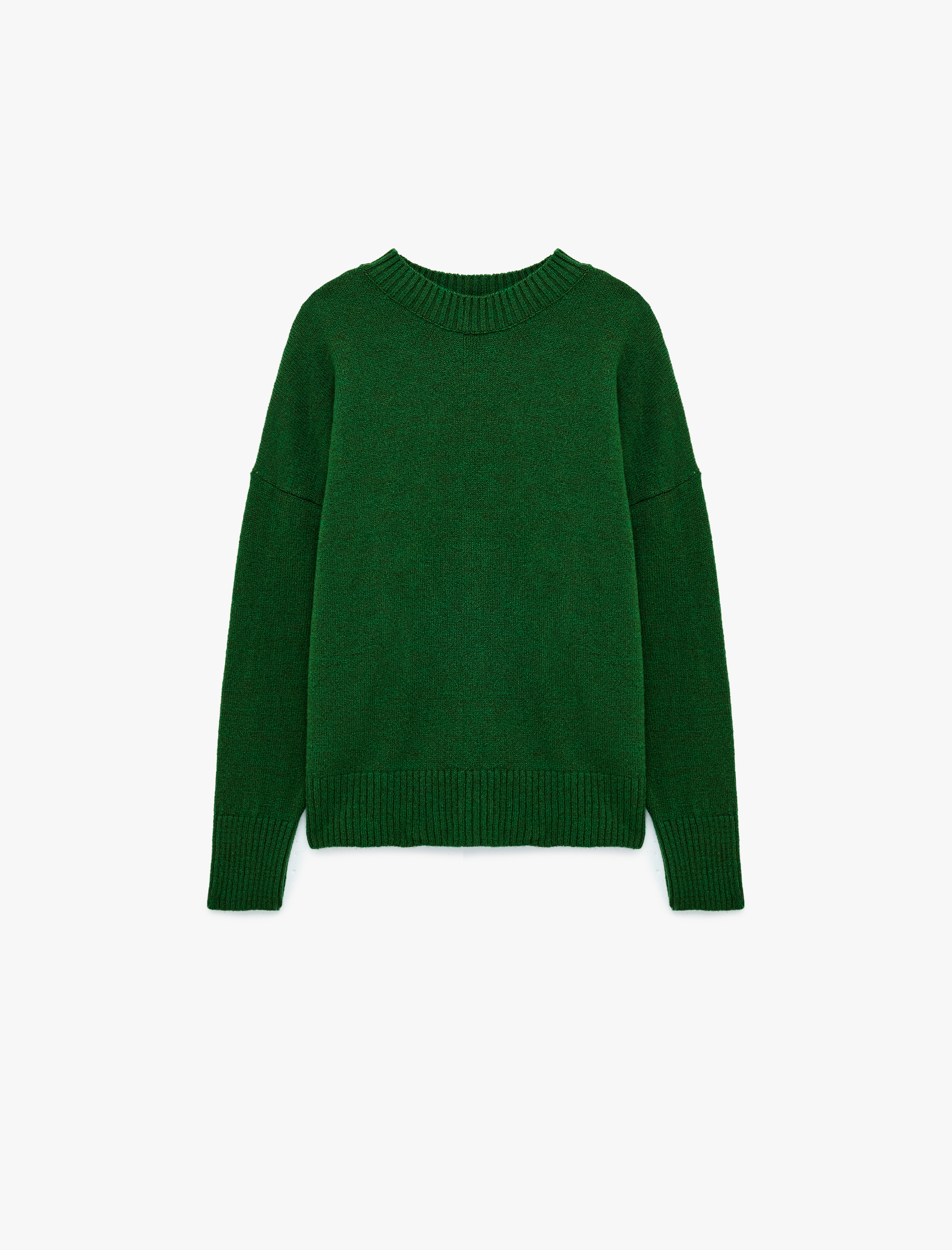   Oversize Triko Kazak Bisiklet Yaka Uzun Kollu
