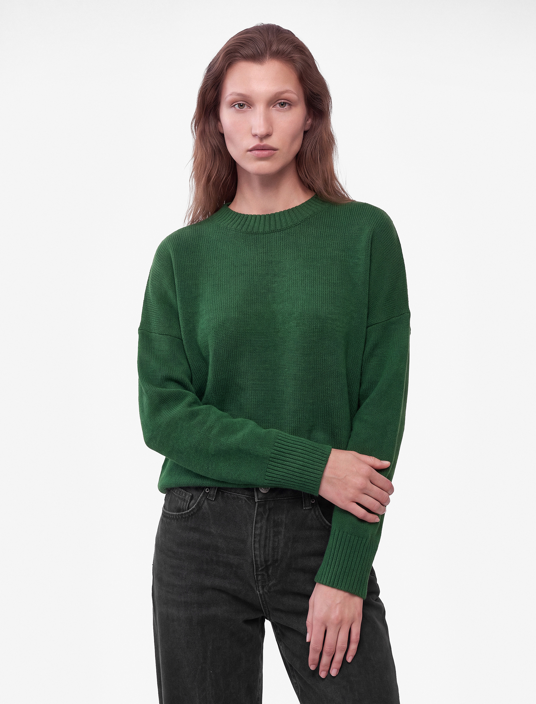   Oversize Triko Kazak Bisiklet Yaka Uzun Kollu