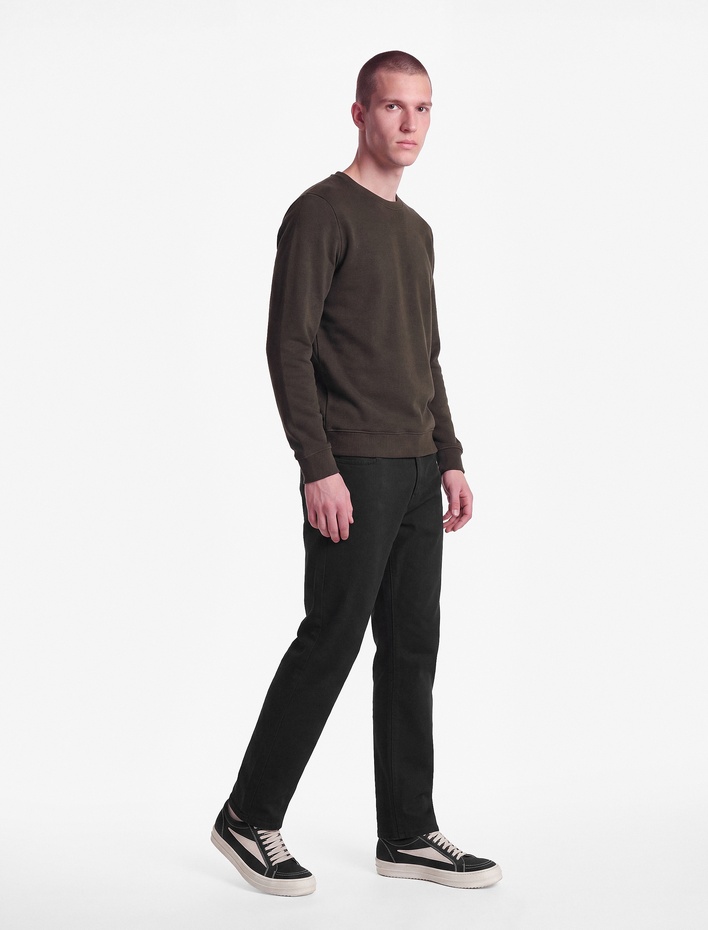  Normal Bel Cepli Pamuklu Straight Fit Jean Pantolon
