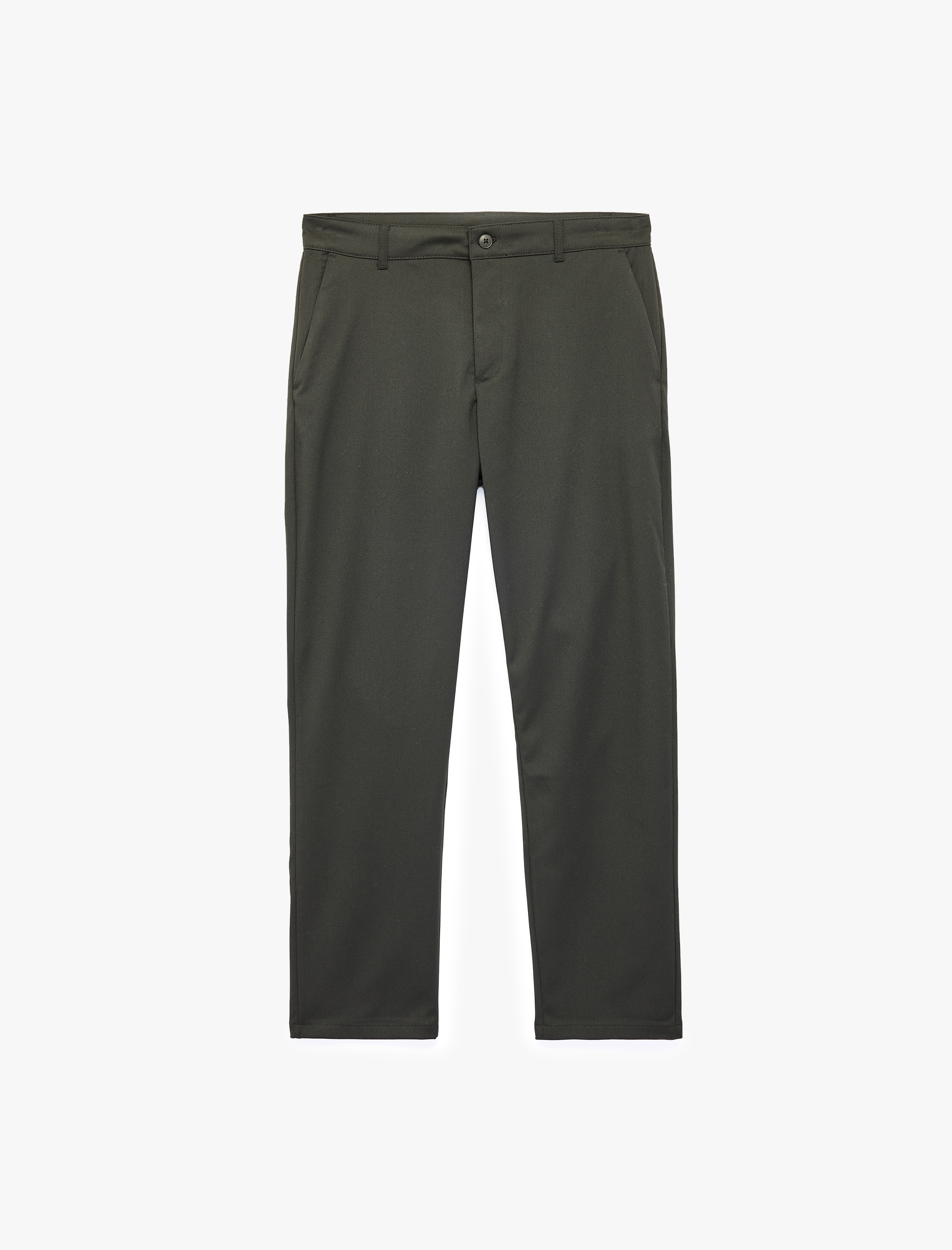   Cepli Düğmeli Slim Fit Gabardin Pantolon