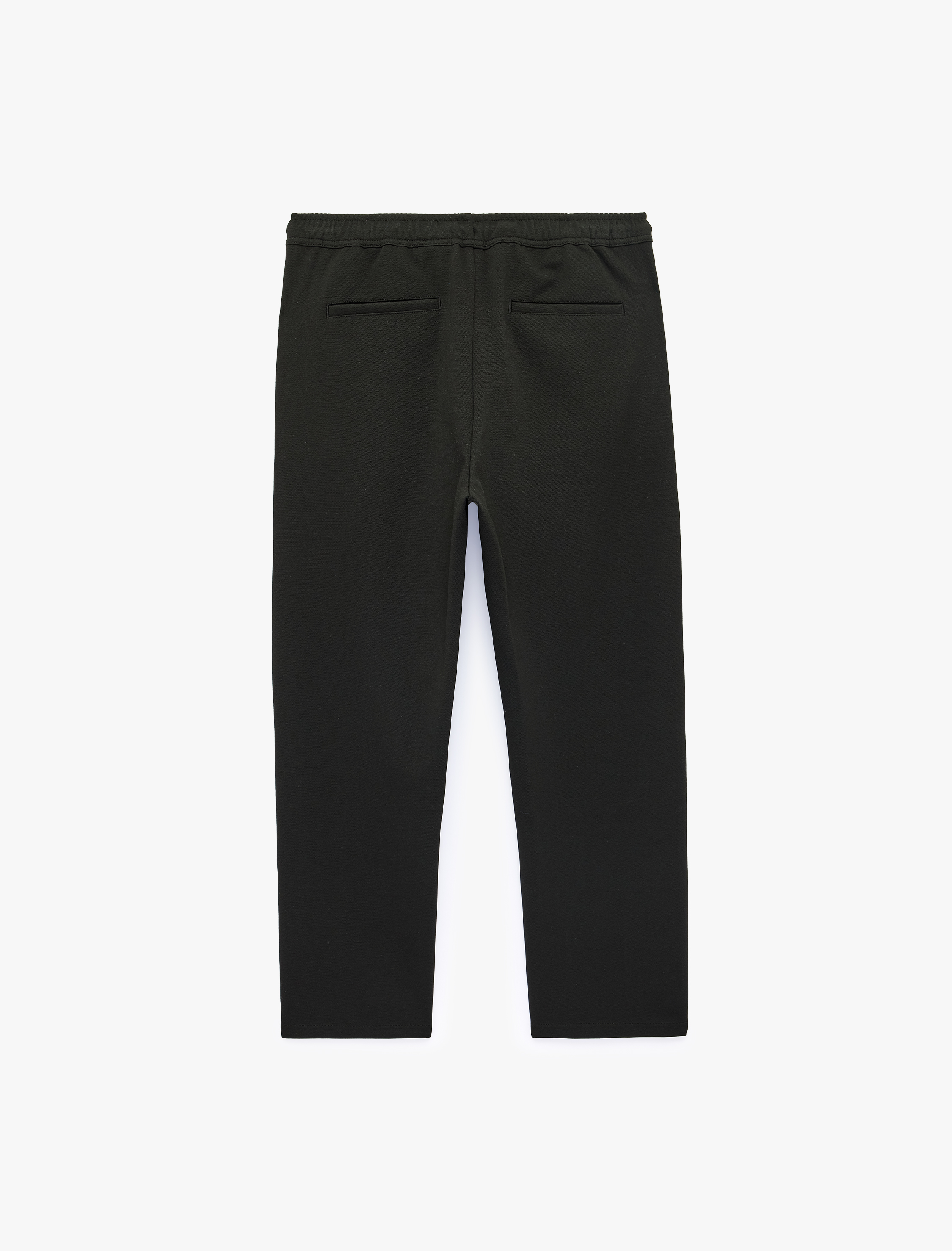   Viskon Karışımlı Cepli Beli Lastikli Bağcıklı Slim Fit Pantolon