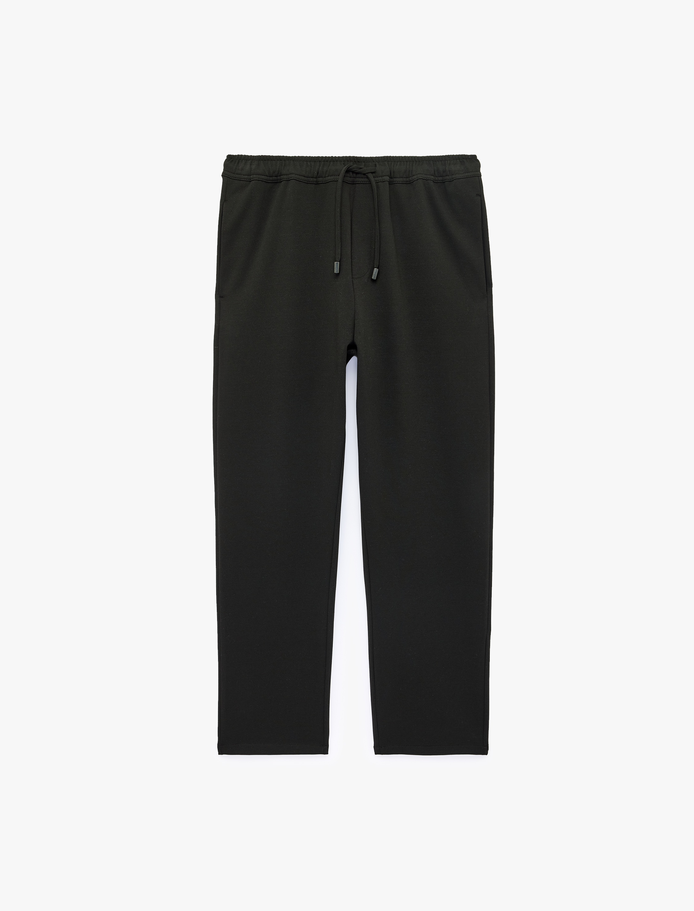   Viskon Karışımlı Cepli Beli Lastikli Bağcıklı Slim Fit Pantolon