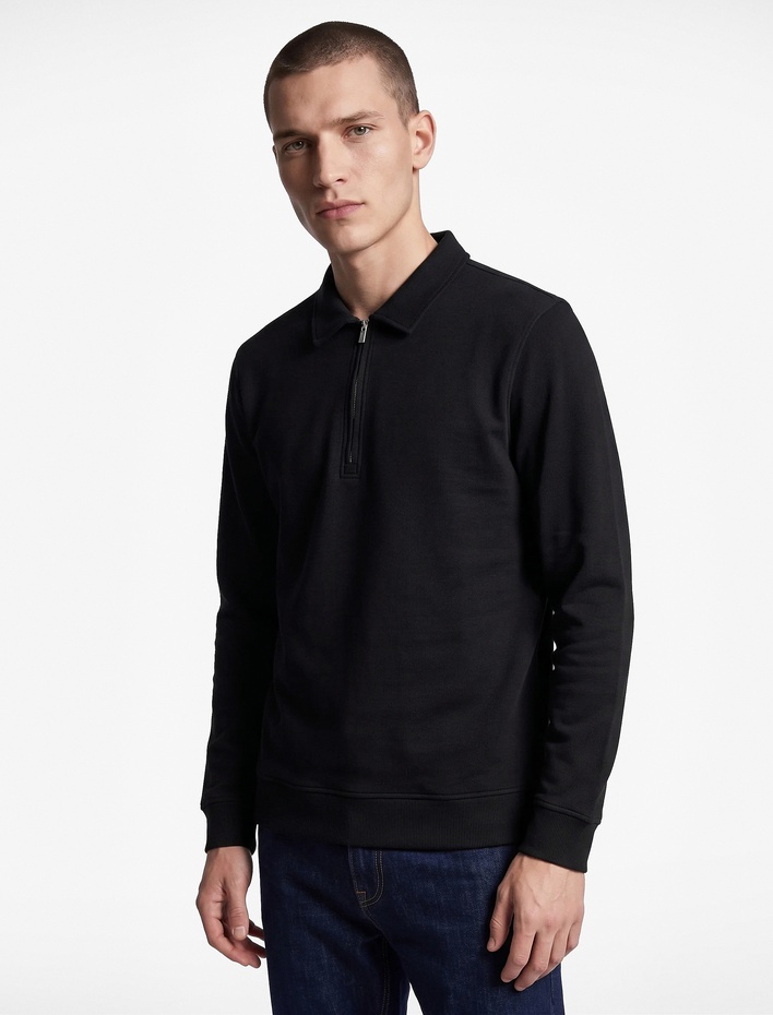  Regular Fit Uzun Kollu Yarım Fermuarlı Sweatshirt