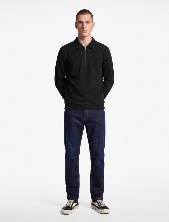  Regular Fit Uzun Kollu Yarım Fermuarlı Sweatshirt