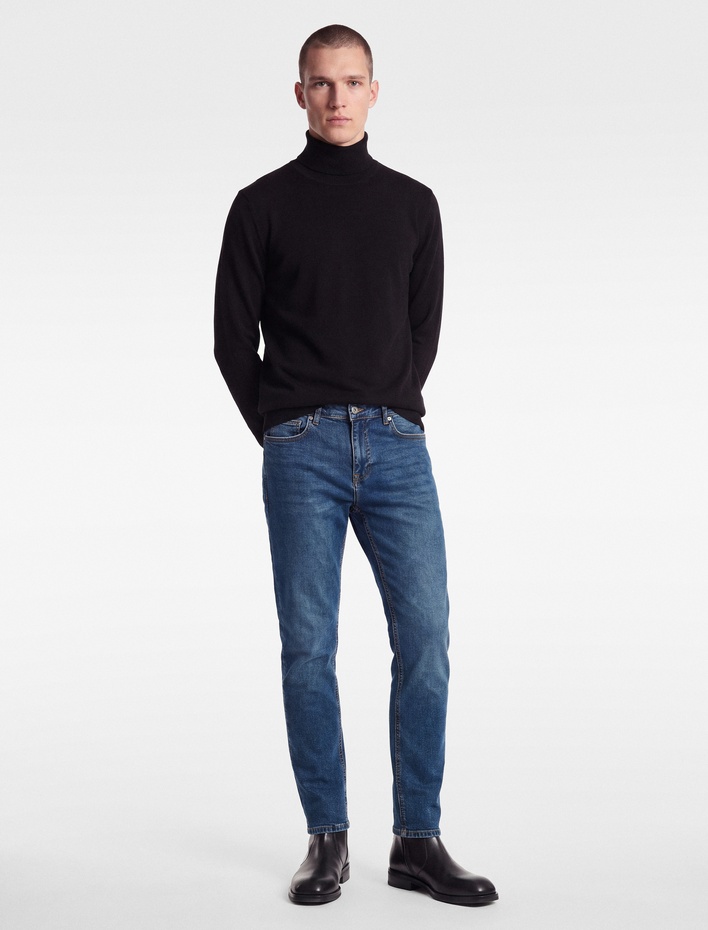  Normal Bel Pamuklu 5 Cepli Slim Fit Jean Pantolon - Brad Jean